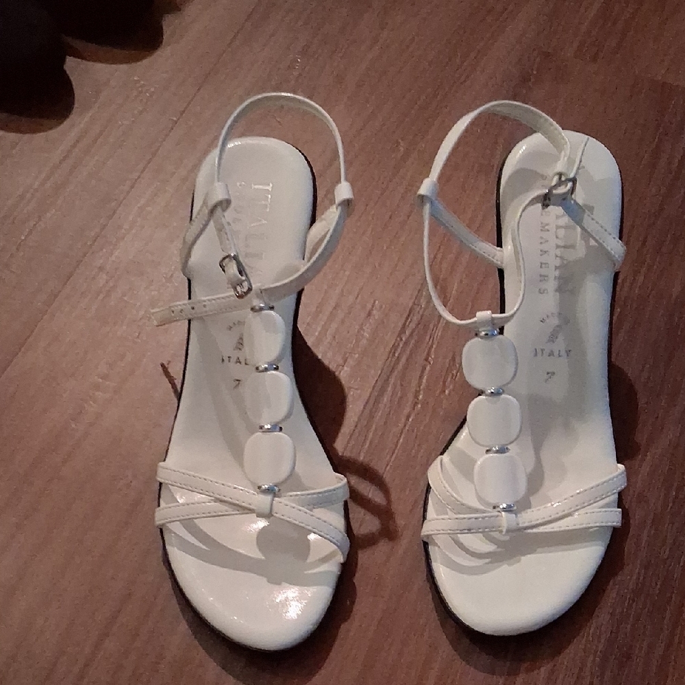 White Strappy Sandals